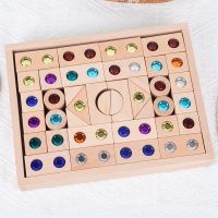 [COD] acrylic gem building blocks cube toys colorful rainbow crystal childrens construction and