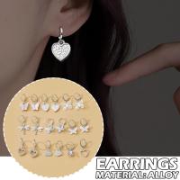 Fashion Pop Earrings Earbone Stud Butterfly Heart Earrings Z5L7