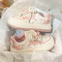 ﹍♣  2023 New Womens Vulanize Shoes Sneakers Ins Campus Flats Vulcanize Kawaii Designer