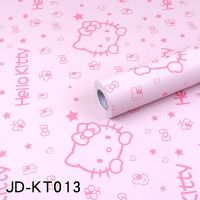 วอลเปเปอร์ติดผนัง kawaiibed K16 วอลเปเปอร์สติ๊กเกอร์ติดผนังลายคิตตี้ ขนาดกว้าง 45 เซน ยาว 10 เมตร ราคาถูกสุดๆ โปสเตอร์ วอลเปเปอร์สติ๊กเกอร์