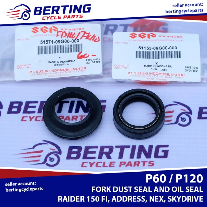 Sgp Front Fork Oil Seal Dust Seal Raider Carb Fi Skydrive Smash