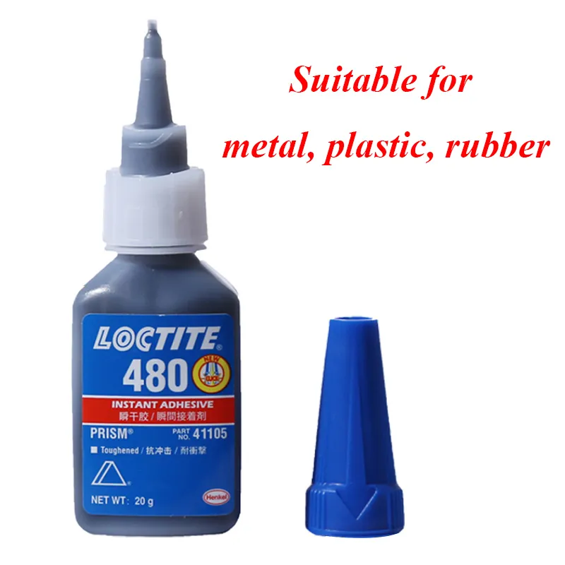 Black Super Glue, Rubber Toughened Adhesive 410 Instant Ethyl