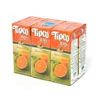 [พร้อมส่ง!!!] ทิปโก้ น้ำส้มโชกุน 100% 200 มล. X 6 กล่องTipco 100% Shogun Orange 200 ml x 6