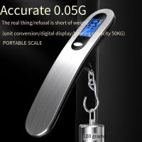 50kg Portable Scale Wireless Mini Handled Digital Electronic Hook Scale LCD Display Hanging Steelyard Kitchen Tools Accessories