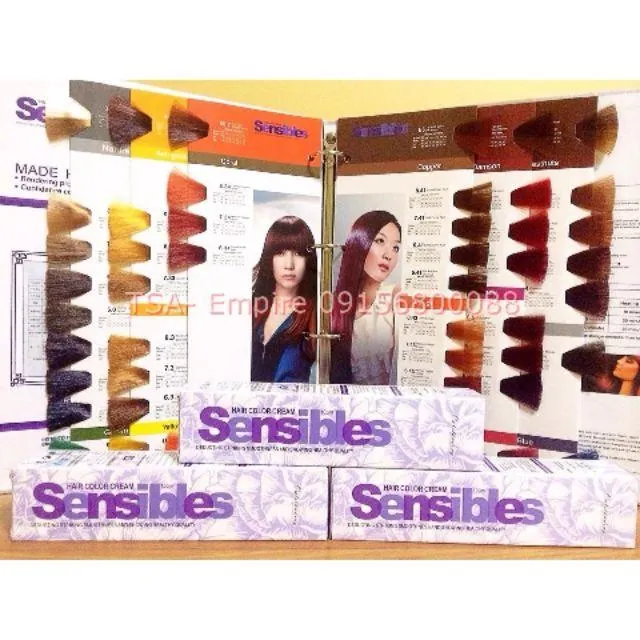 tsa empire Sensibles Hair Color Chart Hair dye color permanent Hair dye