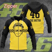 Xzx180305 the doctor Valentino rossi46 Yamaha MotoGP racing men zipper Sweatshirt spring male hydraulic children hoodies jackets