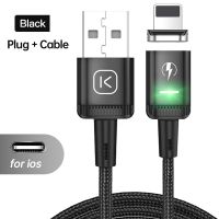 Kuulaa 3a สาย Usb หัวแม่เหล็ก Led สายเคเบิลพกพาได้สายชาร์จไมโครอย่างรวดเร็วสำหรับ C ที่ชาร์จ Iphone Usb 12 Usb