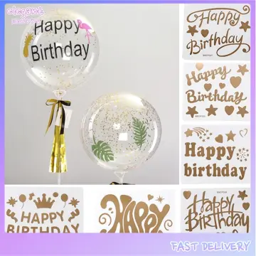 Letter Happy Birthday Stickers Big Clear