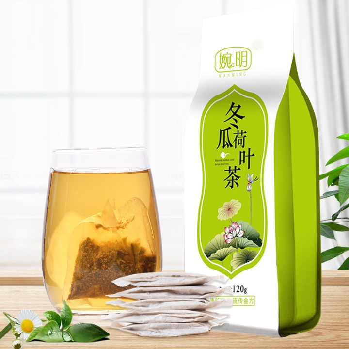 Winter Melon and Lotus Leaf Tea 冬瓜荷叶茶 120g sachets Remove greasy ...