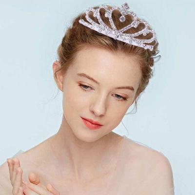 Mini Diamond Tiara Hair Clips Princess Crown Comb Accessories For Princess Party Z9A6