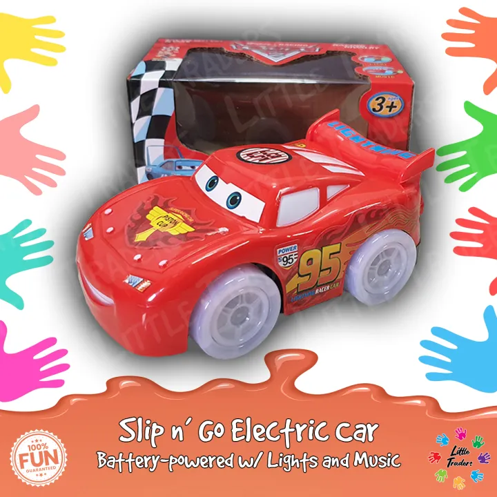 Slip and Go Battery-operated Car || Lightning McQueen Model with Lights and  Music, 360 Automatic Turning | Lazada PH