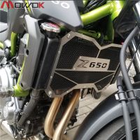 ☊✖ตัวป้องกันหม้อน้ำฝาครอบกระจังหน้าสำหรับ Kawasaki Z650 Z 650 2017 2018 2019 2020 2021 2022 2023
