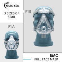 Iduntech CPAP เต็มใบหน้าหน้ากาก F1A BPAP ช่วยหายใจโดยไม่ต้องหน้าผากที่มีปรับหมวกอุปกรณ์สำหรับหยุดหายใจขณะหลับป้องกันการนอนกรน