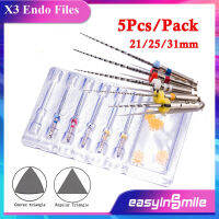 Easyinsmile ทันตกรรม Endo ไฟล์โรตารี่ X3เอ็นโดสอนติก NITI เครื่องยนต์ไฟล์212531มม. ไม่เคยทำลายด้วยไฟล์เปิดและไฟล์เส้นทาง