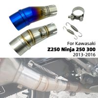 อะแดปเตอร์ท่อไอเสียสลิปออนรถจักรยานยนต์สำหรับ Kawasaki Z250 Ninja 250 300 Ninja300 Ninja250 2013-2016ชิ้นส่วน