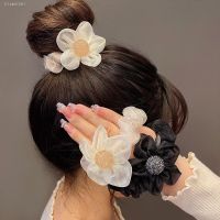 ◎✒ Elegant Flower Hair Ropes Women High Elastic Princess Hair Rings Ponytail Holder Rubber Band Scrunchies Daily Hair Accessories