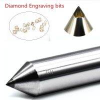 2pcs 3.175mm 3mm Diamond point engraving cutters แผงวงจรหินโลหะ PCB bits engraver cnc cutting tools milling cutter