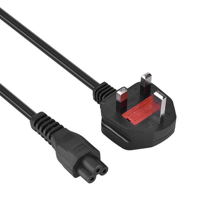 【READY STOCK】UK Plug 3Prong Laptop Power Cord Cable Lead 3 Pin Charger