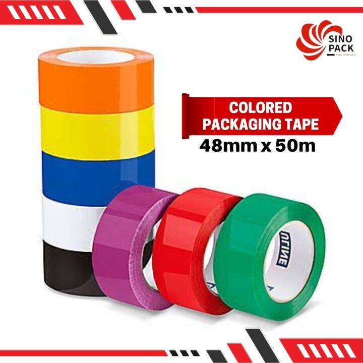 Colored Packaging Tape 48mm x 50/100M | Lazada PH