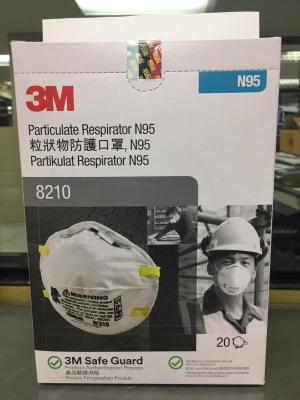 หน้ากาก N95 กันฝุ่นละออง PM2.5 ยี่ห้อ 3M รุ่น 8210 ของแท้ โปรโมชั่นซื้อ 1 แถม 1