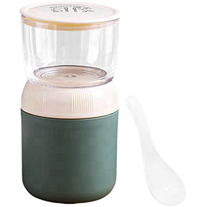 oatmeal-cup-oatmeal-insulated-yogurt-cup-two-in-one-practical-400ml-300ml-with-spoon