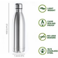 Limited Time Discounts 500/1000Ml Stainless Steel Water Bottle Portable BPA Free Water Drinking Bottle Gym Sports Cycling Drinkware Kids School Gifts