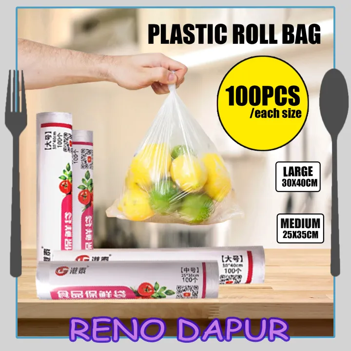 Plastic Bag Roll Food Roll Food Plastic Bag Fruit Plastic Bag Roll Bag