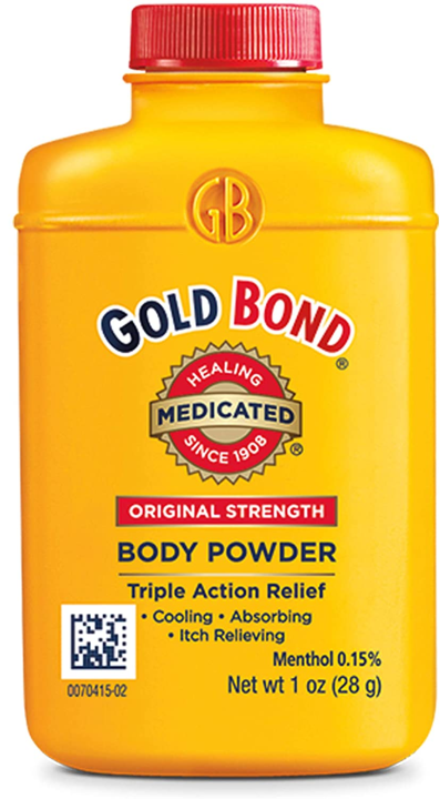 Gold Bond Original Strength Body Powder, 1 Oz Triple Action Relief (1 ...