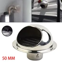 Stainless Steel Ventilation Exhaust Grille Air Vent Grille Vent Outlet Heating Cooling Waterproof Vent Cap 50mm Exhaust Fans