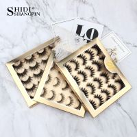 SHIDISHANGPIN 3/5/10Pairs Multipack False Eyelashes 3D Mink Eyelashes Natural Dramatic Volume 3D Lash Extension Mink Eye Lashes