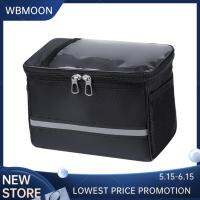 WBMOON ตระกร้ามีหูจับกระเป๋าจักรยานหน้าจักรยานถอดออกได้แข็งแรงทนทานสำหรับเด็กเยาวชนเด็กหญิงเด็กชาย