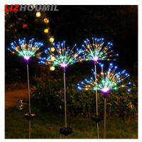 LIZHOUMIL Lampu Tenaga Surya สนาม90/120แอลอีดี,สนามหญ้ากลางแจ้งโคมไฟสไตล์วินเทจนางฟ้าสำหรับตกแต่งสวนสนามหญ้างานแต่งงาน