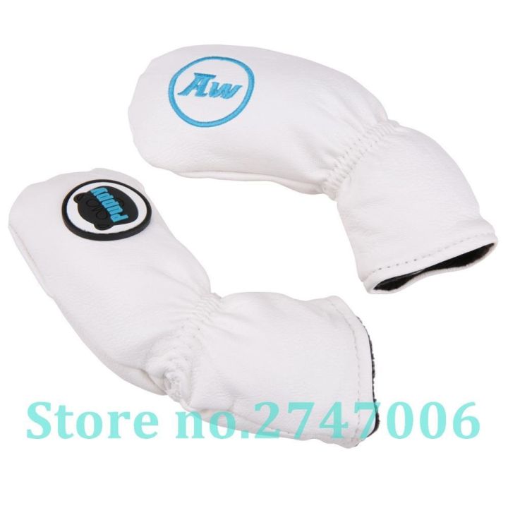 10ชิ้น-เซ็ตกอล์ฟคลับหัวเหล็กครอบคลุมหนังนิ่มเหล็กheadcovers-4-9-pw-aw-swว่างเปล่า