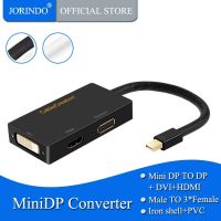 Mini DisplayPort to HDMI DVI DP Adapter JORINDO 3 in 1 Mini DP (Thunderbolt) to HDMI DP DVI Converter Compatible MACBOOK Pro