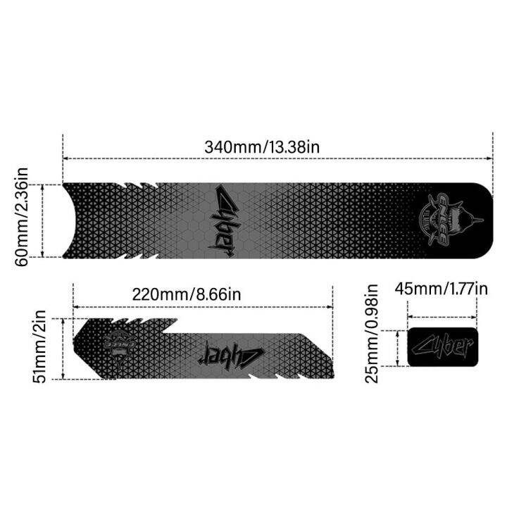 จักรยานกรอบสติกเกอร์ยามโซ่สติ๊กเกอร์โซ่สเตย์ส้อมปกแผ่นจักรยานป้องกันรอยขีดข่วนกันน้ำฟิล์มป้องกันชิ้นส่วนจักรยาน-shop5798325