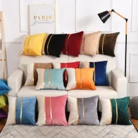 Thick Luxury Velvet Cushion Cover 45x45cm Decorative Gold Patchwork Pillow Cover for Seat Livingroom Sofa Home Decor Pillow Case