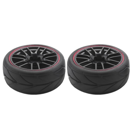 4pcs 12mm hub wheel rims & rubber tires for rc 1 10 on-road touring drift car r 7