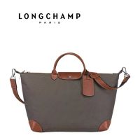 100% Original Longchamp Official Store L1624ขนาดใหญ่ Boxford ผู้ชายและผู้หญิงใช้งานได้ Messenger กระเป๋าถือกระเป๋าเดินทาง Duffel &amp; Weekender กระเป๋า2021แฟชั่นยาว Champ กระเป๋า