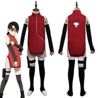 [Cos imitation] เด็ก Boruto Sarada Uchiha คอสเพลย์เครื่องแต่งกายชุด Halloween Carnival Suit