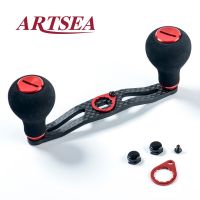 ARTSEA ลูกบิดรอกตกปลาทำจากคาร์บอนไฟเบอร์สำหรับรอกตกปลาแบบทำมือหมุน2023ใหม่เครื่องมืออุปกรณ์ตกปลาแบบ DIY