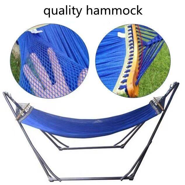 UtanKing™ Full Set Hammock Stand Outdoor Camping Rainbow Hammocks Swing