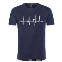 Cheap Funny Tshirt Trombone Heartbeat Graphic T-Shirt Vintage O-Neck Japanese Short-Sleeve Mens Top T-Shirts Summer Streetwear