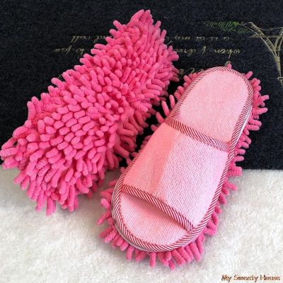 ✧₪❡ Lazy Mop SlipperS WaShable Cleaning Floor DuSting