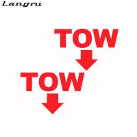 【cw】 Langru P2x Tow Arrow Rally Motorsport Racing Bumper Car Stickers Vinyl Decals Accessories Jdm !