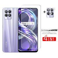 (Hulux electron) เต็มกาวแก้วสำหรับ Realme 8i กระจก Realme 8i 9i 8 9 Pro บวก C21ป้องกันหน้าจอฟิล์มป้องกันเลนส์สำหรับ Realme 8i