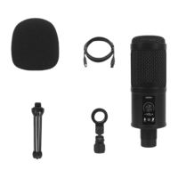 BM65 USB Condenser Microphone Studio Gaming Stream Singing Karaoke Microphone for PC Computer Recording Mic Suit