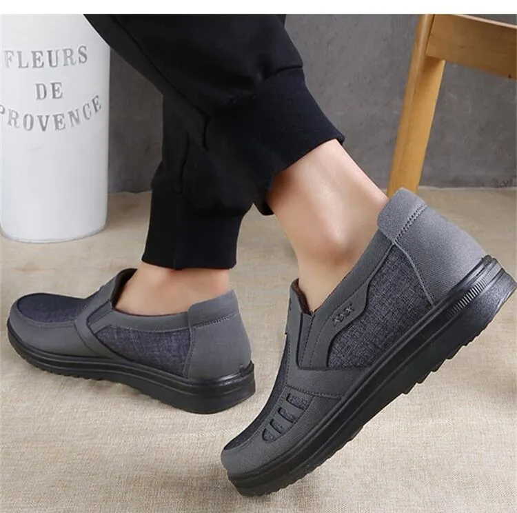 HOT--Fashion Men Causal Shoes Comfortable Men's Sneakers Slip On Men  Driving Shoes Spring Autumn Loafers Male Walking Shoes Plus Size 