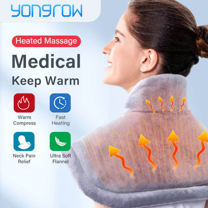 Yongrow Large Heat Pad for Neck and Shoulders Electric Adjustable