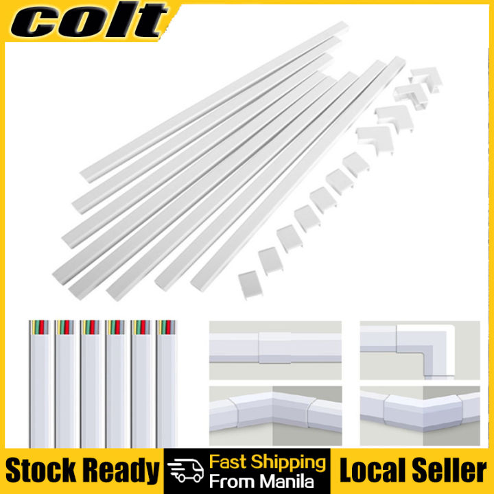 Cable Concealer Wall Cord Cover Complete Raceway Kit Wire Cables Hide  Organizer Protector