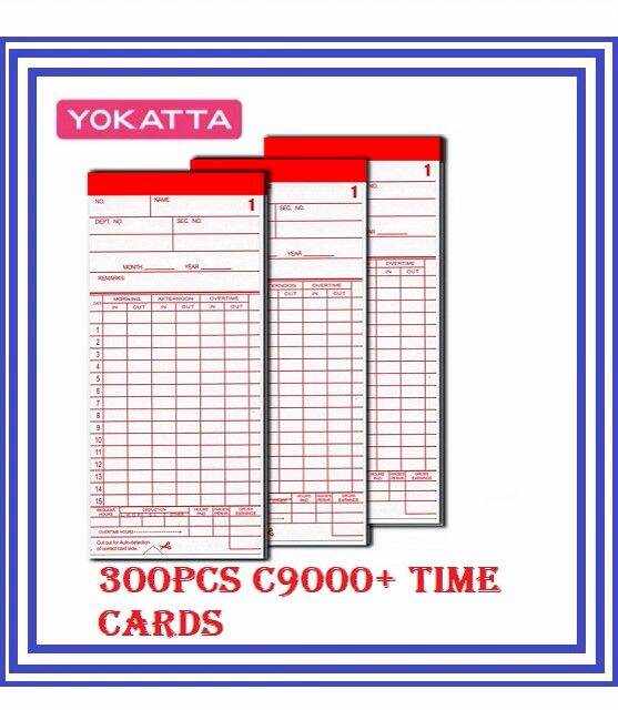 DTR 300 pcs. Standard Eagle Time Bundy Clock Starpoint Yokatta Time